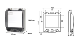 Tapa de ventana impermeable de 5 plazas sin fondo