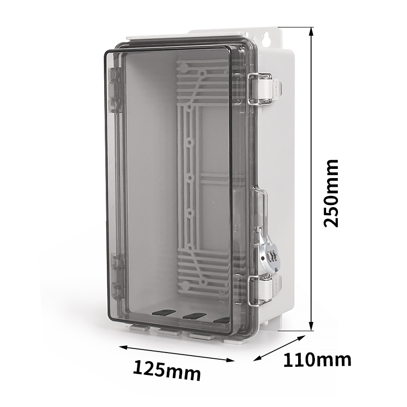 Figura de tamaño transparente de la Caja de unión impermeable de plástico de aleación phltd PC - ABS-