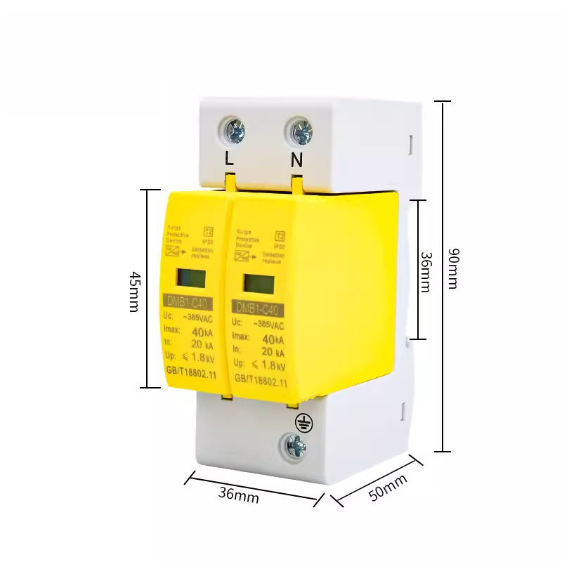 Protector de Sobretensión phltd fuente de alimentación principal pararrayos 2p40ka amarillo-