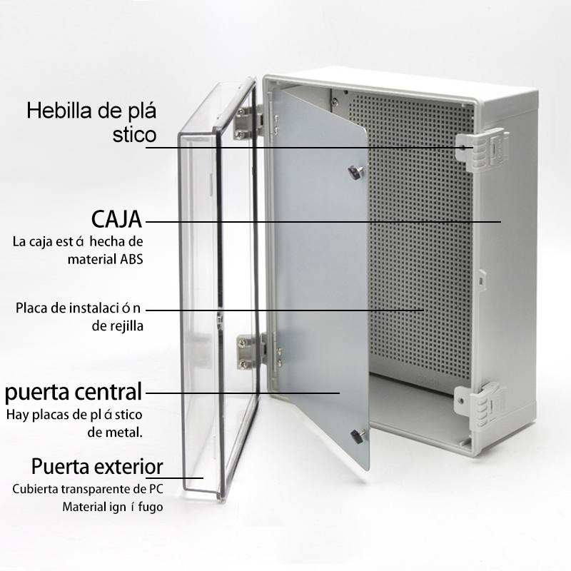 Diagrama de descripción de la Caja de unión doméstica del proyecto de caja básica de la Caja de distribución impermeable al aire libre phltd-