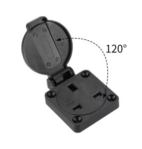 Enchufe generador impermeable IP54 estándar británico 13A PHLTD, giratorio y ajustable 120°