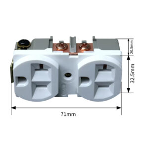 Enchufe estadounidense chapado en cobre para entusiastas del sonido PHLTD, tamaño del panel 71x32.5x20.5 mm