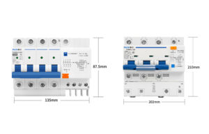 Interruptor de corriente residual 4P+N (RCCB)