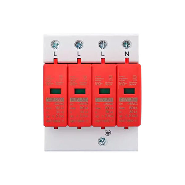 Protector de Sobretensión phltd fuente de alimentación principal pararrayos 60ka - 4p rojo-