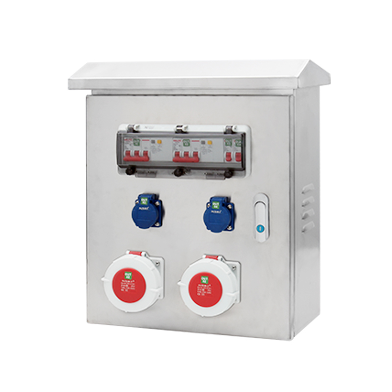 Caja de energía de mantenimiento PHLTD de acero inoxidable 304 con dos salidas y dos interruptores, tamaño 500×400×180mm