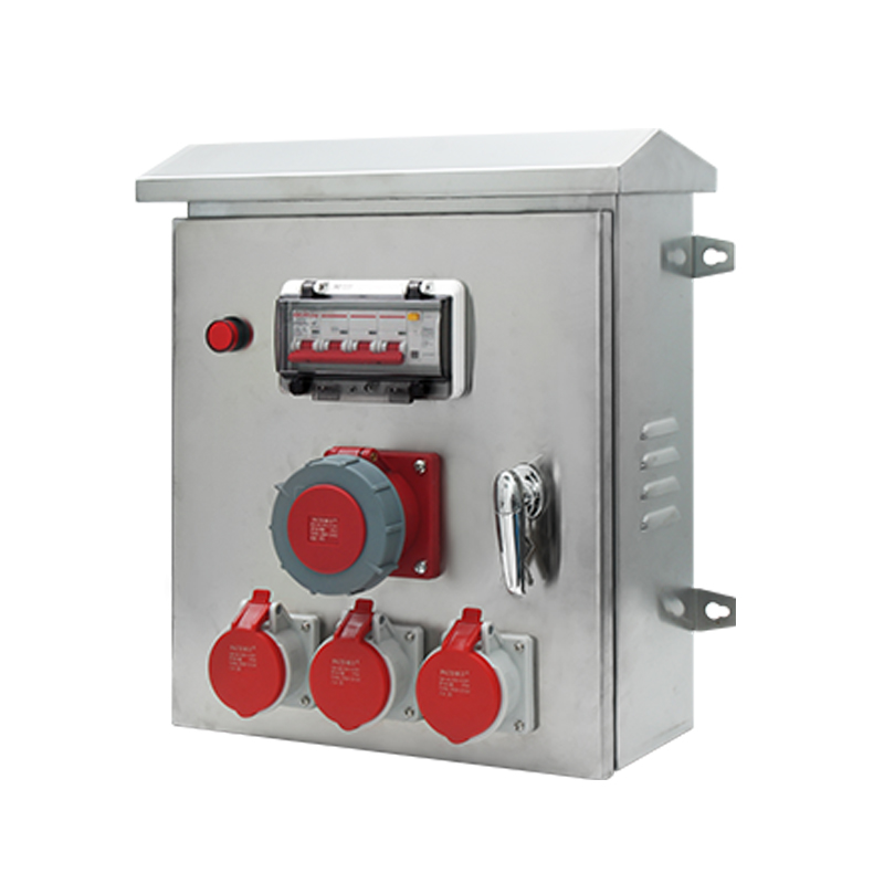 Caja de energía de mantenimiento PHLTD de acero inoxidable 304 con dos salidas y un interruptor de protección, tamaño 500×400×180mm