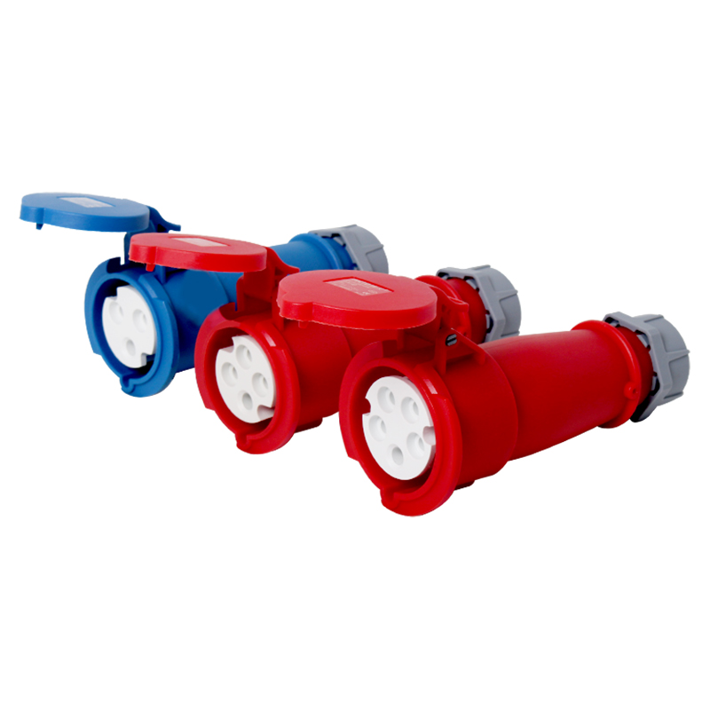 Conector Industrial IP44, Enchufe Impermeable Macho y Hembra, 3-4-5 Núcleos, 16A/32A
