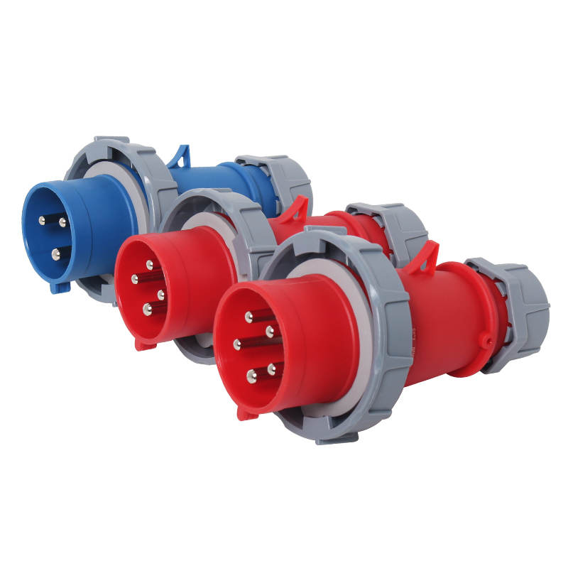 Enchufe y Toma Industrial de Alta Corriente IP67 Impermeable PHLTD, 3-4-5 Núcleos, 63A/125A, Enchufe Aeronáutico Macho y Hembra