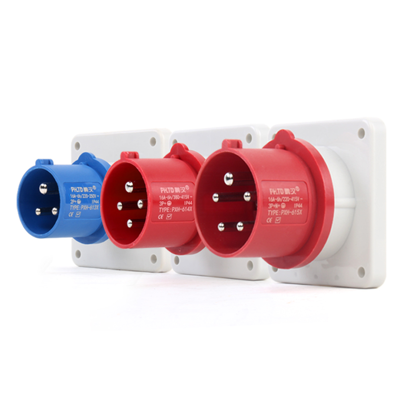 Enchufe Oculto Industrial de Suministro de Energía Impermeable PHLTD, 3 Núcleos, 4 Núcleos, 5 Núcleos, Enchufe de 16A/32A